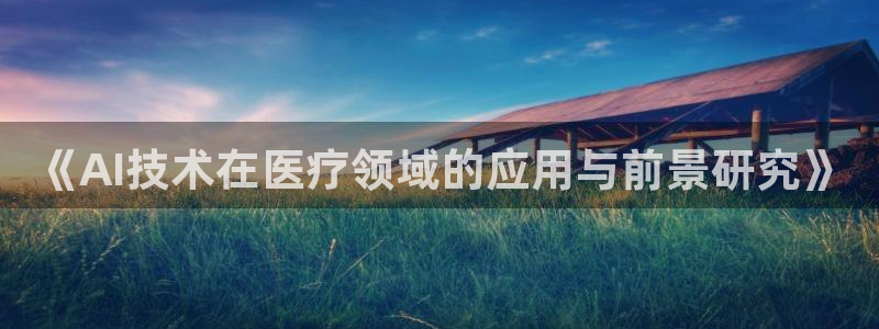 《AI技术在医疗领域的应用与前景研究》
